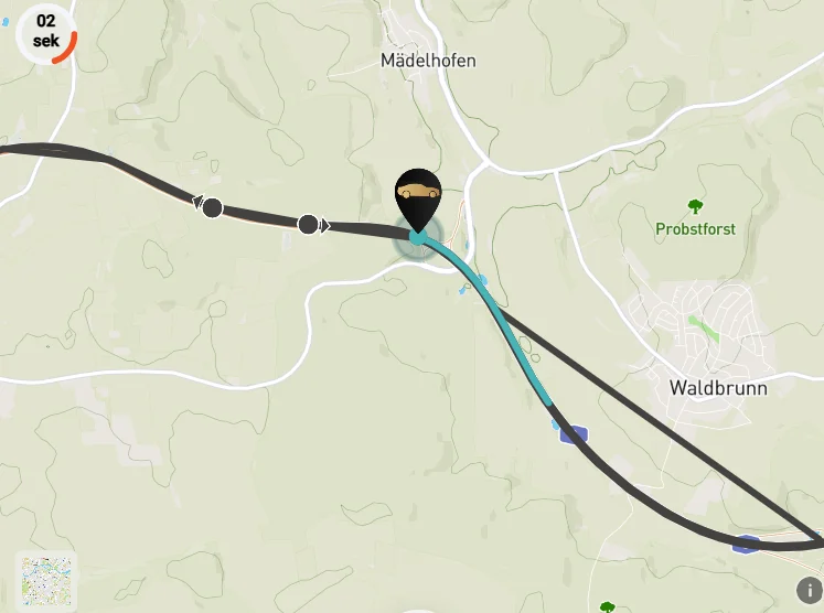 So genau sehen Sie jedes Fahrzeug, neue Position alle 10 Sekunden