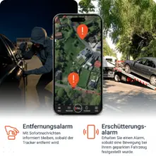 Alarmfunktionen: POWER Finder 4G 2.0 PAJ GPS Tracker